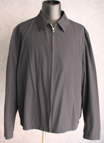 Chaqueta con cremallera personalizada Sene Studio nueva sin etiquetas $269 para hombre talla 2XL negra