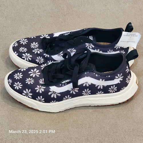 Scarpe Vans Unisex Ultrarange Exo Se Vr3 Bambini 3.0 Margherite Floreale Nero Sneaker