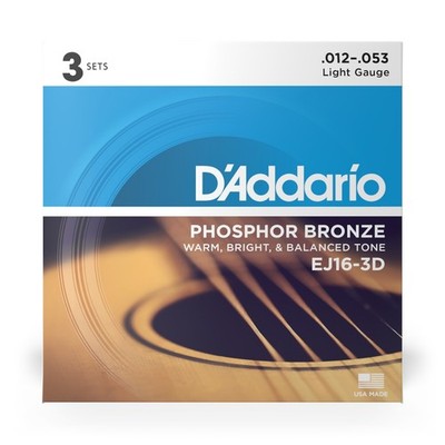 DADDARIO EJ16-3D Light 012-053 Saiten Sparpack