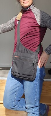 Hedgren Fate Crossover Bag Black RFID protection  One Size Womens  VGC