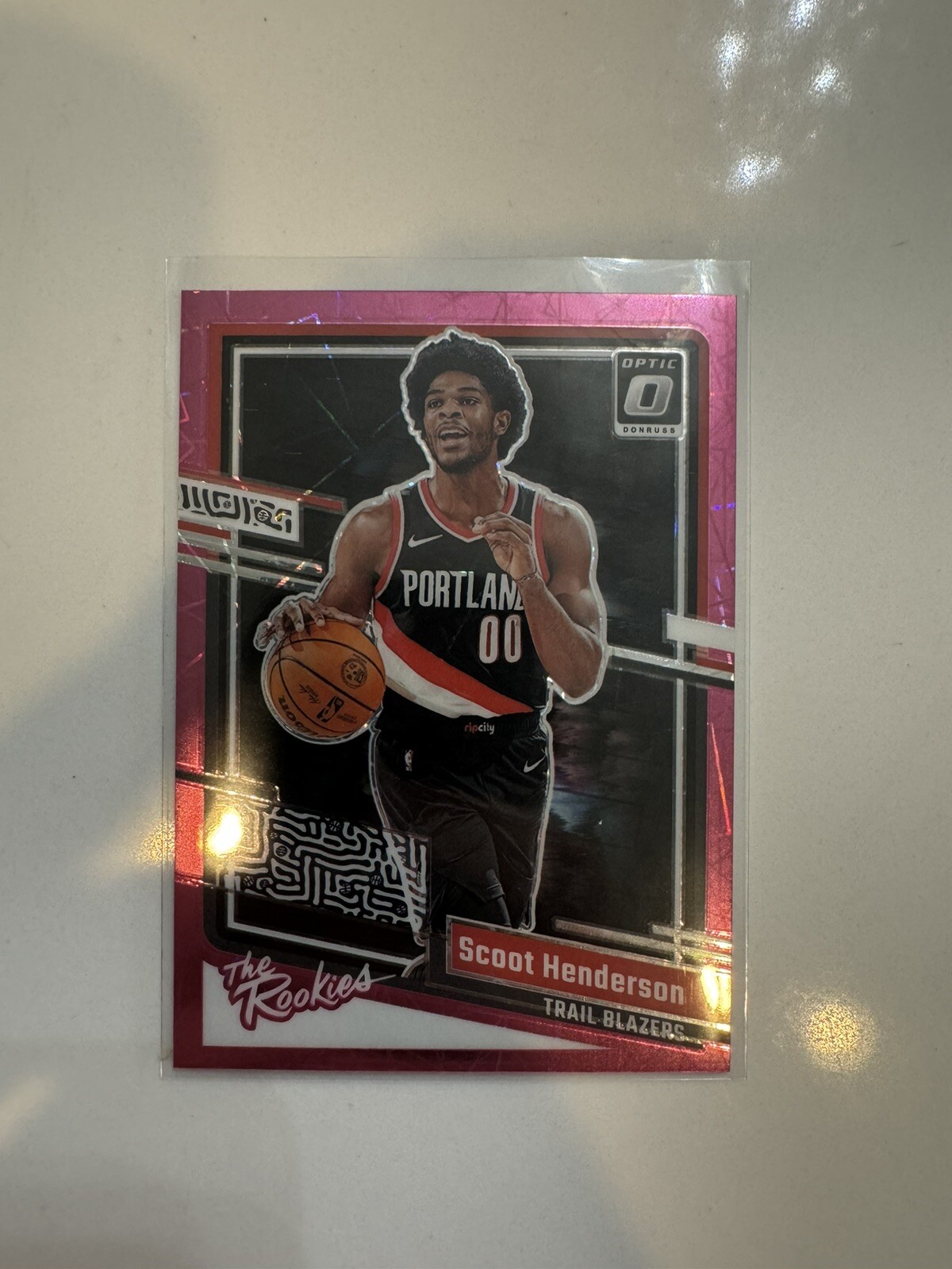 2023 Donruss Optic Scoot Henderson The Rookies Pink Velocity /79