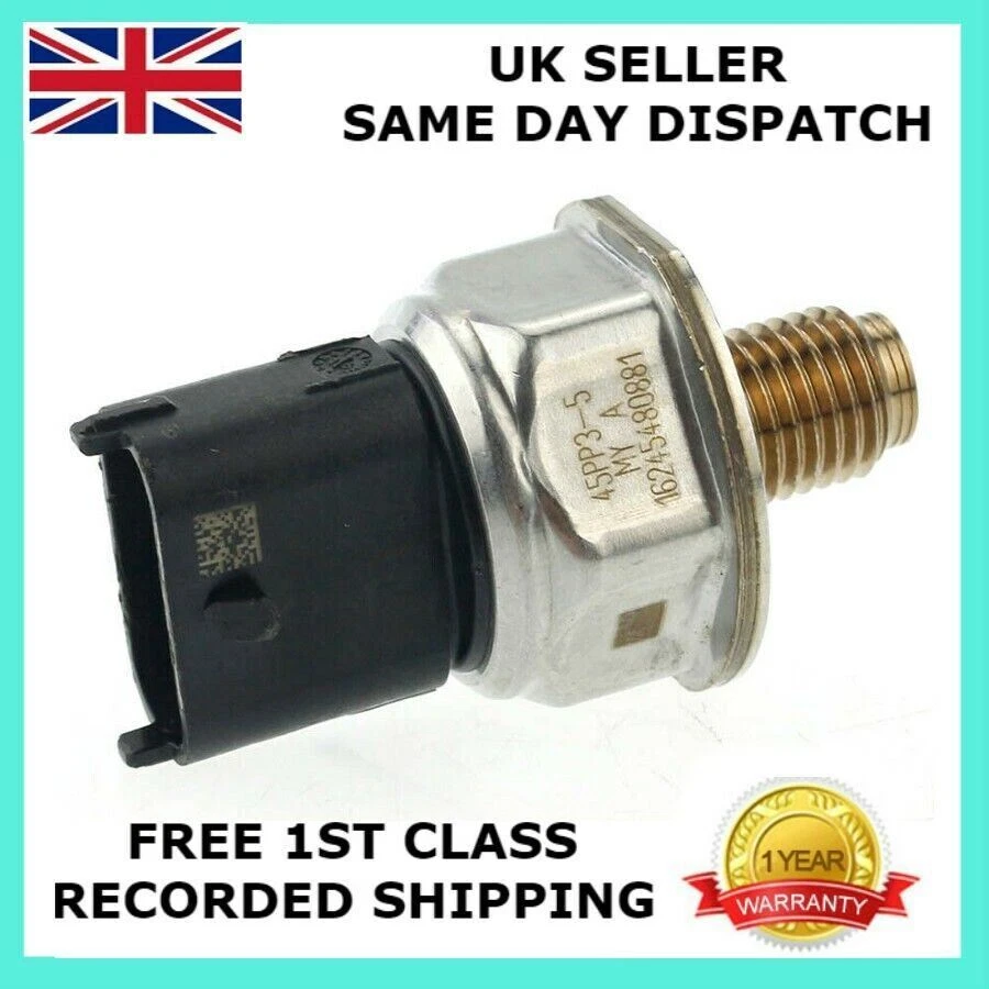 SENSOR DE PRESIÓN DE CARRIL DE COMBUSTIBLE PARA VAUXHALL OPEL ASTRA CORSA MERIVA MOKKA 1.7 CDTI Foto 3 de 4