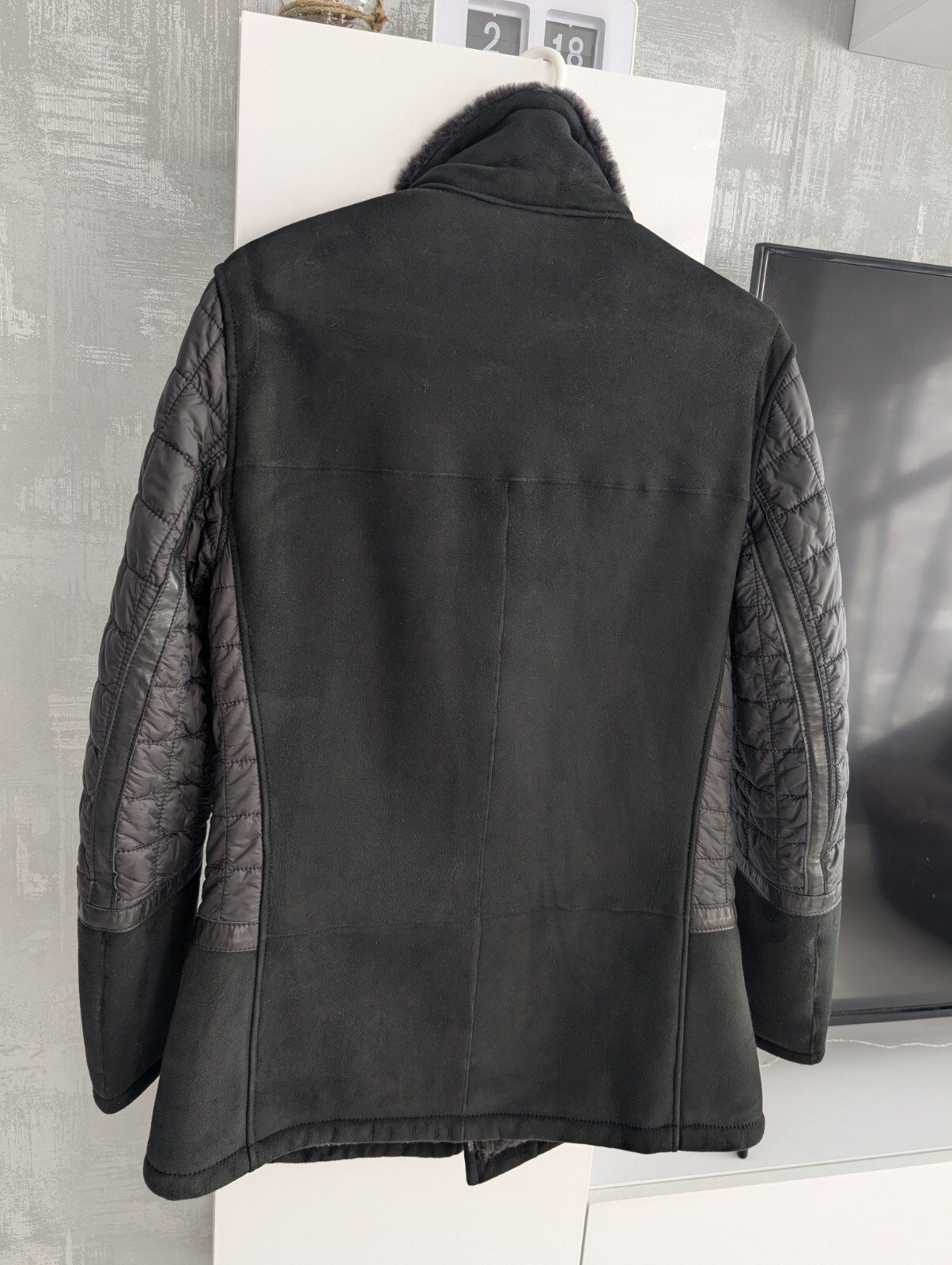 Patrick Hellmann Womens Shearling Nubuck Black Le… - image 10