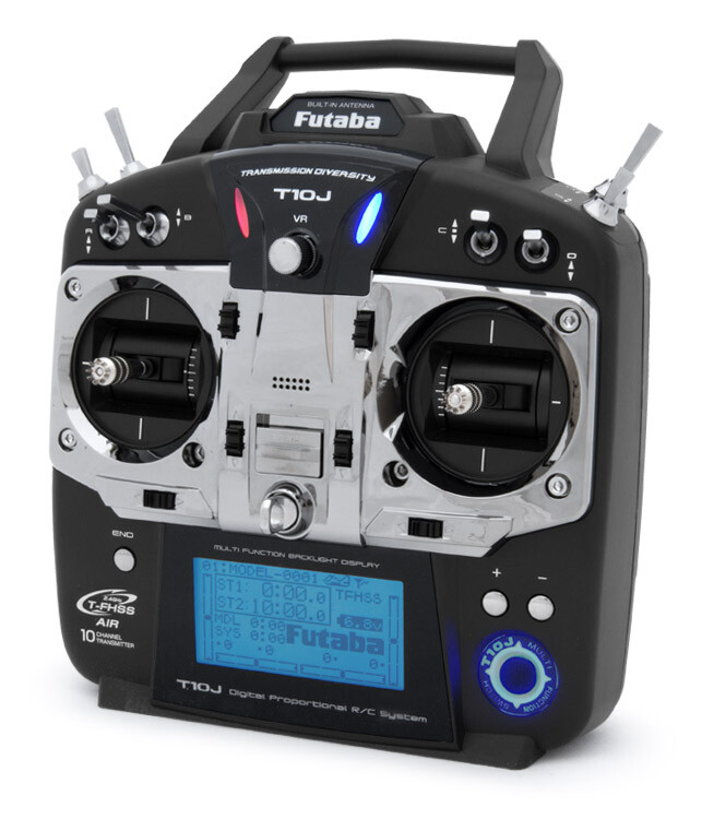 Futaba 05003087-3 T10J Transmitter Mode-1 10 Channels Display 2.4GHz + T-