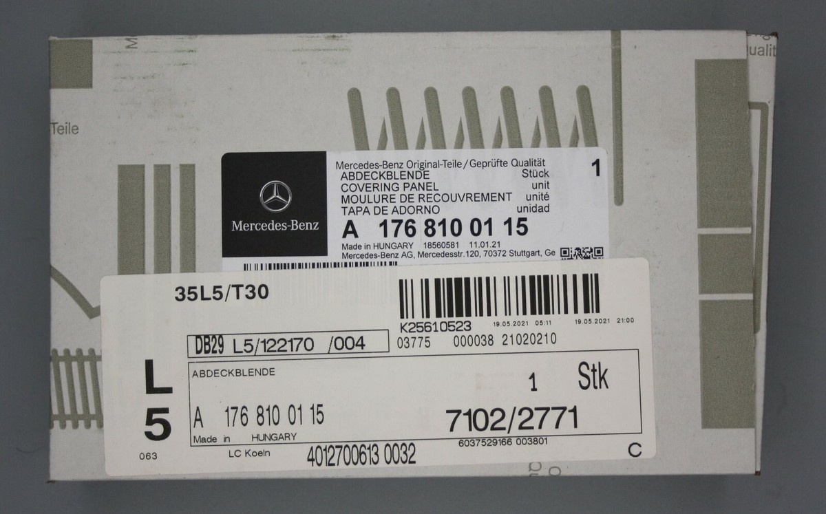 Außenspiegel Unterverkleidung Links Für Mercedes - OEM A1768100115