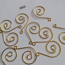 30PCS/LOT Gold Decorative Christmas Wedding Tree Spiral Ornament Hooks Hangers