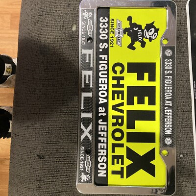 felix the cat license plate frame/ Plasti Advertising As Well