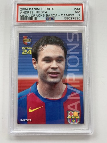 Carte Panini La Liga Mega Cracks 2005 #487 Sergio Ramos Real Madrid - Notée PSA 8