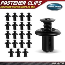 20pcs 8mm Nylon Fender Liner Retainer Clips Screw-type For Hyundai Kia Genesis 20pcs 8mm Nylon Fender Liner Retainer Clips Screw-type For Hyundai Kia Genesis
