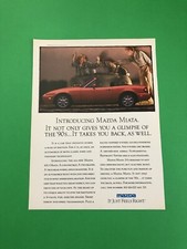 1990 MAZDA MIATA RED ORIGINAL VINTAGE PRINT AD ADVERTISEMENT PRINTED