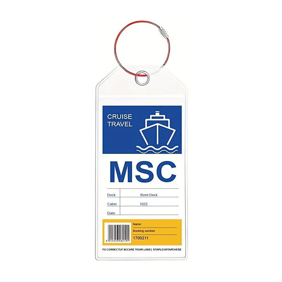Waterproof Clear Cruise Ship Luggage Tags for Suitcases and Bags-image
