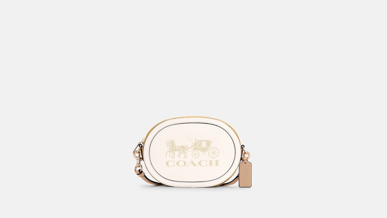NWT COACH Camera Bag In Colorblock With Horse And Carriage MSRP $328.00