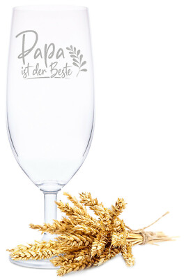 Leonardo Bierglas mit Gravur ''Papa ist der Beste''