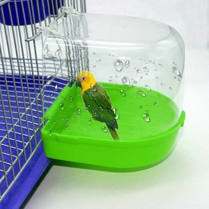 Détails Sur Royaume Uni Oiseau Eau Baignoire Pour Animal De Compagnie Cage à Oiseaux Suspendue Bol Perroquets Perruche Birdbath Afficher Le Titre