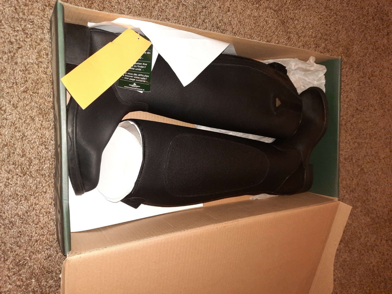 mountain horse ice rider tall boot