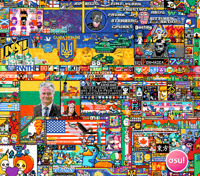 2023 Reddit Place Poster Print 30x20 r/place original