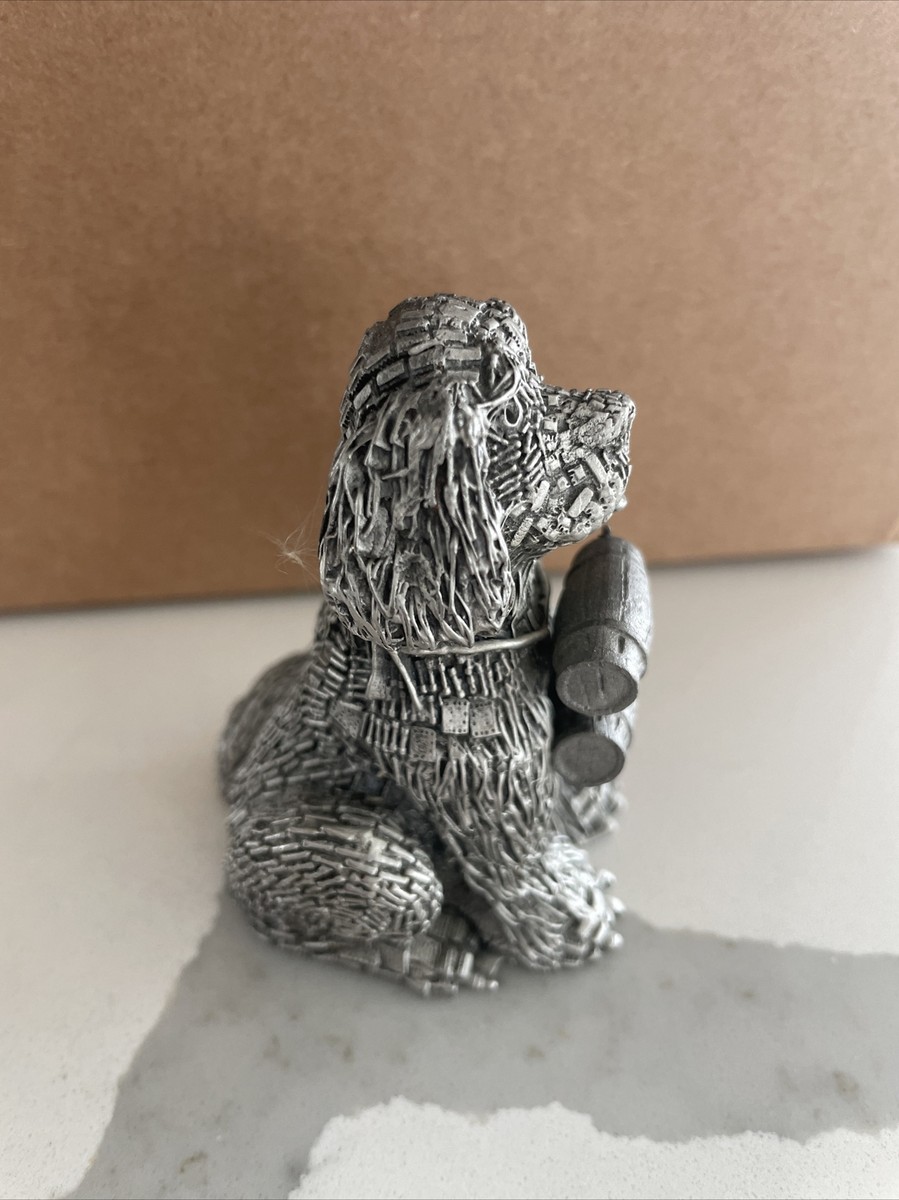 St. Bernard Pewter Dog Figurine Honeywell By Hudson 3” Tall | eBay