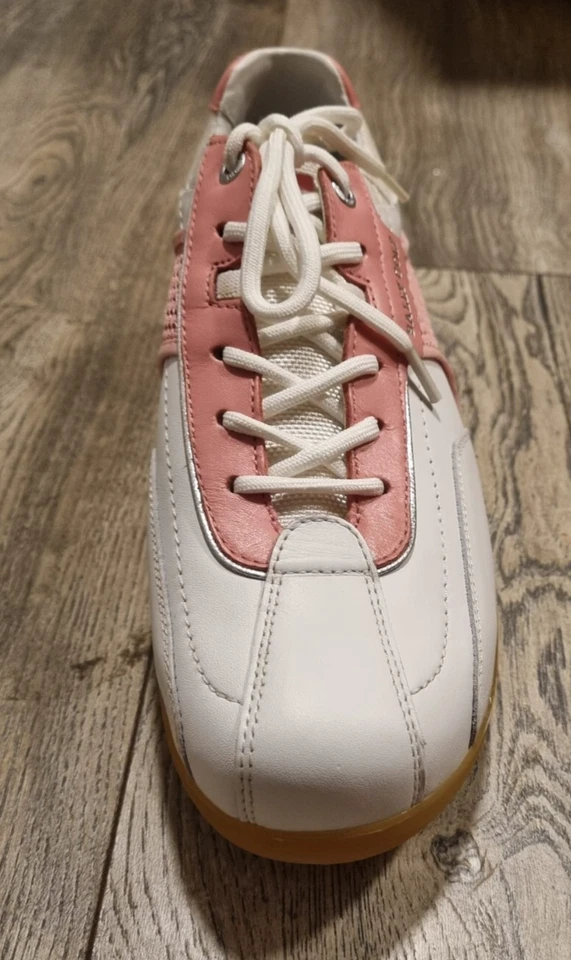 Bally Golf Damen Schuhe Avenida Weiß/Rosa | Leder | Flexitec | Gr. 36–40 2/3 - Bild 4 von 4