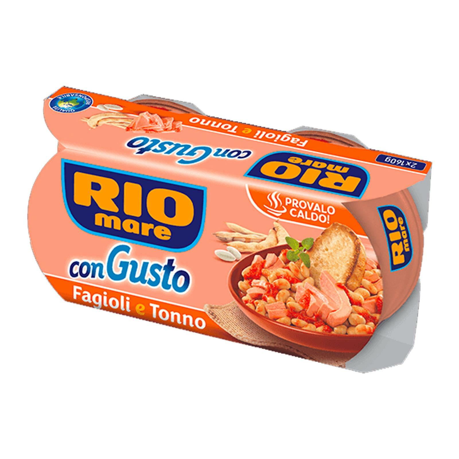 RIO MARE CON GUSTO FAGIOLI E TONNO 2 X 160 GR PIATTO PRONTO INSALATE CONDIRISO