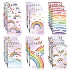 Chinco 24 Pcs Mini Rainbow Notebook Party Favors Rainbow Mini Notepads 2.36 x...