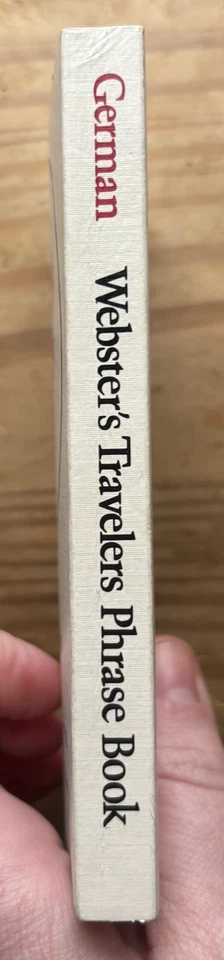 Vintage Webster Travel Phrase Book English German 1971 Pocket Size Paperback - Image 2 of 4