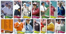 1982 STCC Legendary NFL Coaches 15 card set Series 2  Grant Noll Knox Starr