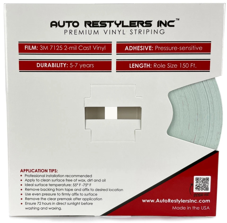 Cinta a rayas de vinilo automotriz 3M 3/16" - Barcos, marina e industrial Foto 2 de 4