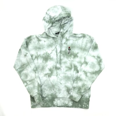 Empyre Women's Tie Dye Hoodie Sweatshirt Rose Skeleton Graphic