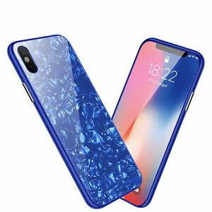 Luxury Marble Tempered Glass Case Cover For Apple iPhone X XS XR Max 10