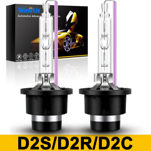 Lot de 2 ampoules xénon 10000K D2S D2R D2C HID phare d'usine remplacement HID - Photo 1/12