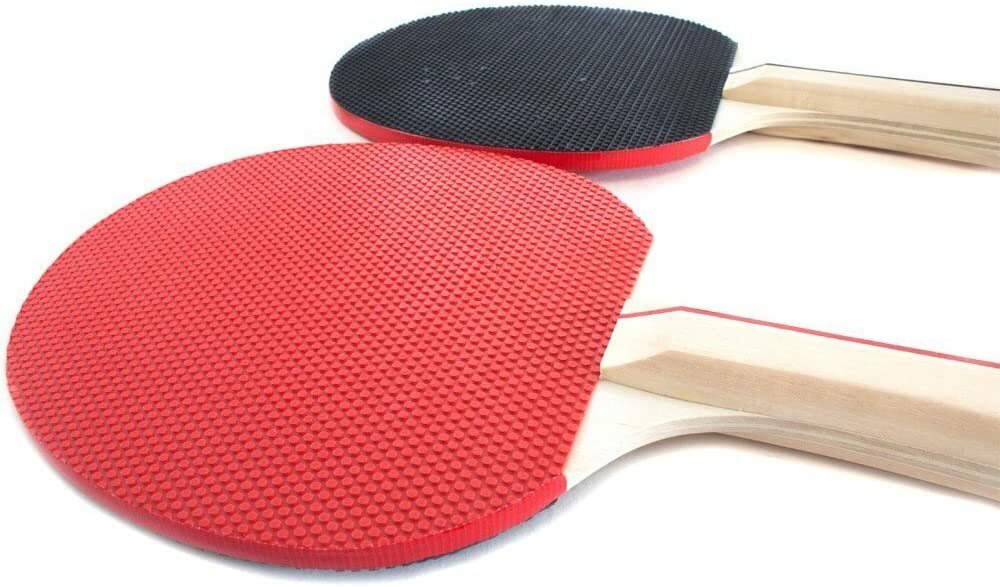 Anywhere Ping Pong Set with 2 Paddles & 3 Ping Pong Balls. (BLACK/GREEN)