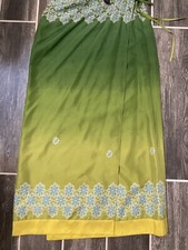 90s Y2K Fairy Express sz. 5/6 Silk Mosaic Hippie Maxi Skirt Boho Chic Gypsy VTG