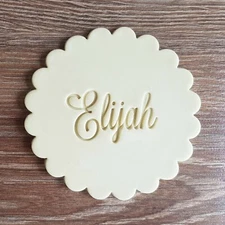 Custom Name Fondant Embosser, Cookie Stamp great for Baby Shower, Birthday party