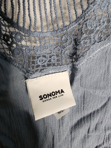 Sonoma Light Blue Beach Kimono One Size - Picture 3 of 6