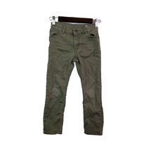 H M Boys Size 4-5Y Green Regular Fit Casual Long Jean Pants