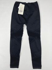 NWT 50 Fabletics Black Seamless High Waisted Mesh 7/8 Leggings Women s S A5