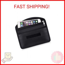 Fireproof Faraday Bag with Zipper Anti-Tracking EMF GPS RFID Car Key Signal Bloc