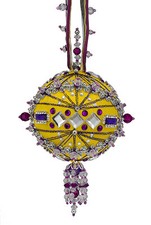 The Cracker Box Gypsy Jewels Yellow with Purple Golden Oldie Xmas Kit