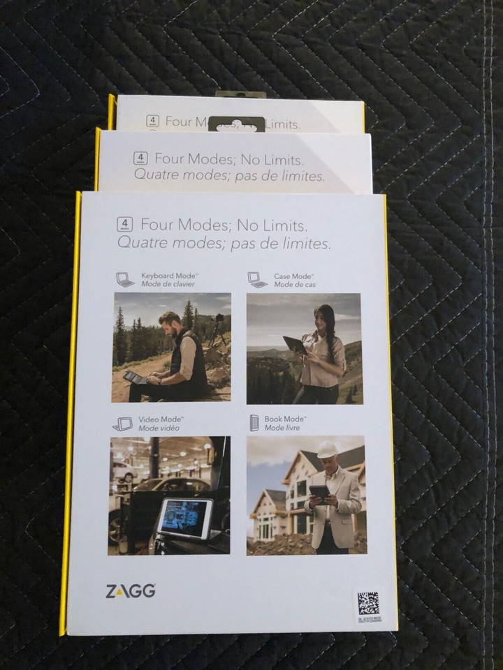 (3) Zagg Rugged Book Pro Wireless Keyboard Case for iPad Pro 9.7