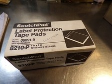 NEW ScotchPad 051131 06891-9 4" x 6" Label Protection Tape Pads 1000 application