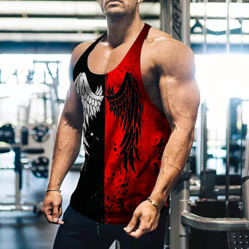 red exercise top