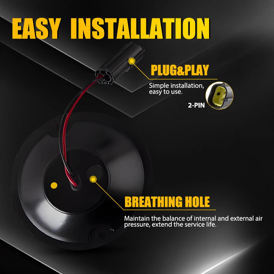 Smoke Rear Fog Lamp Reversing Light 95MM LED Upgrade Kit For Land Rover Defender - Image 4 of 4