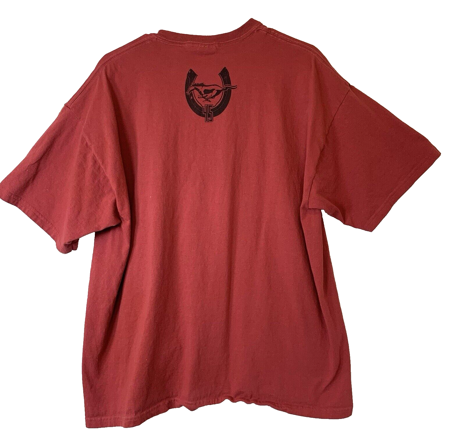 Ford Mustang Pony Ferro di Cavallo Grahics 45 United We Stand XL Rosso Nero Grafica