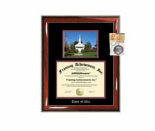 Diploma Frame Big Liberty University Campus Picture Embossed Masters Bachelor MB