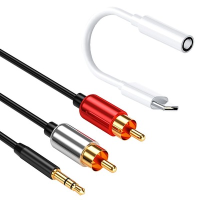 High Quality Type C to 3.5mm Jack Audio Adapter & RCA Cable for Motorola Z NEW