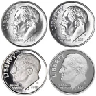 2011 P D S S Roosevelt Dime Silver & Clad Proof 4 Coin Set Lot