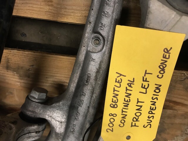 06-12 Bentley Continental Flying Spur LEFT FRONT SUSPENSION KNUCKLE CONTROL ARMS