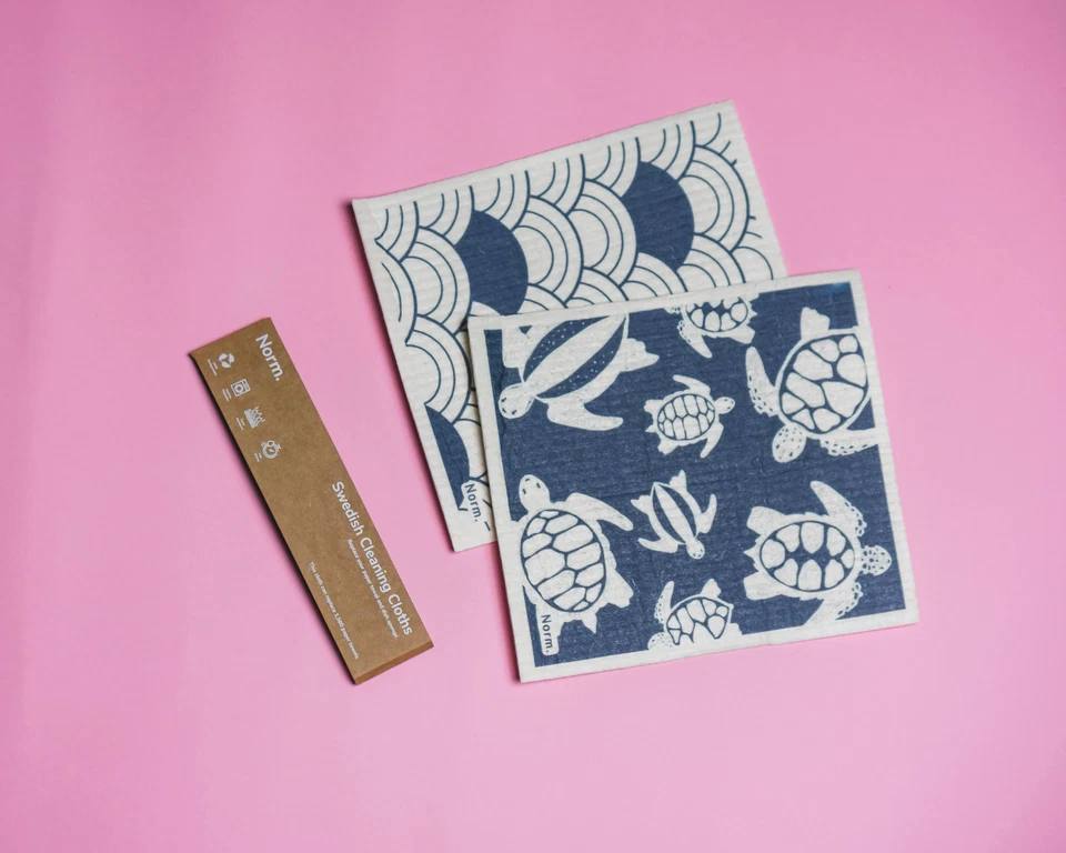 Norm Swedish Dishcloth Cellulose Sponge Cloths Reusable Paper Towel - Pack of 2 - Image 1 of 4