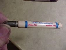 Vintage Advertising bullet pencil-Parsons Motor Co-Ford Sales-Humboldt, Iowa