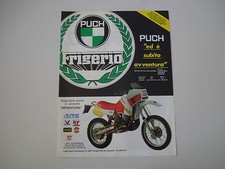 advertising Pubblicità 1986 MOTO PUCH FRIGERIO 250 RALLY